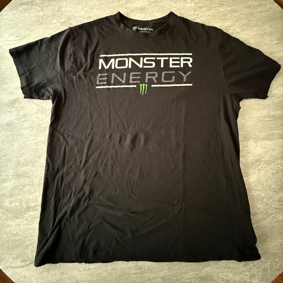 Monster Energy Graphic T-Shirt Men's Size XL Black Green Logo - Picture 1 of 7